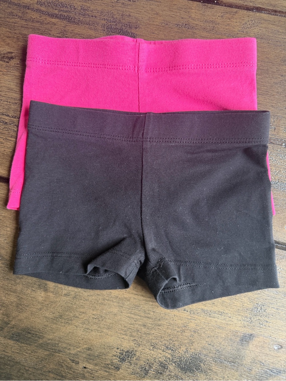 Tucker Kids Stretch Bike Shorts - Black & Hot Pink